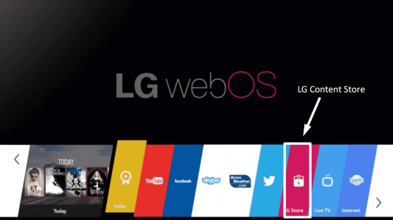 application ssiptv sur le store LG